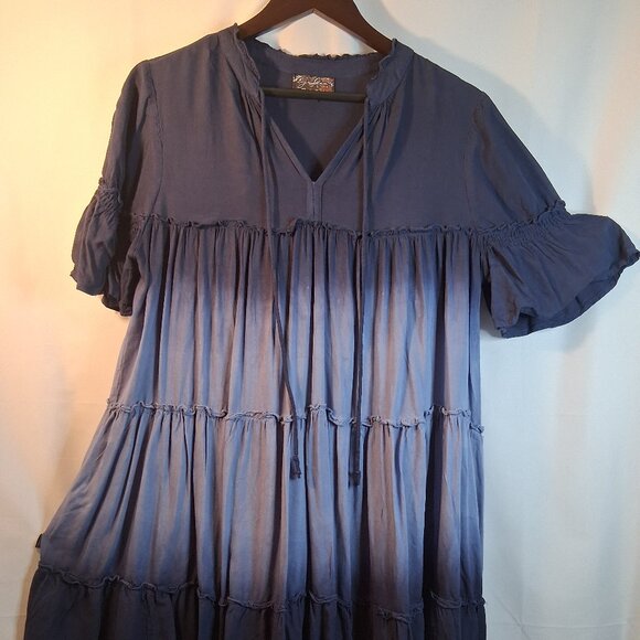 J. Glee Women's Blue  Tunic Dress Size Medium - Picture 1 of 7